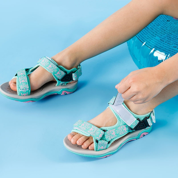 Boys and Girls Strap Sports Sandals - MINT PINK - 1